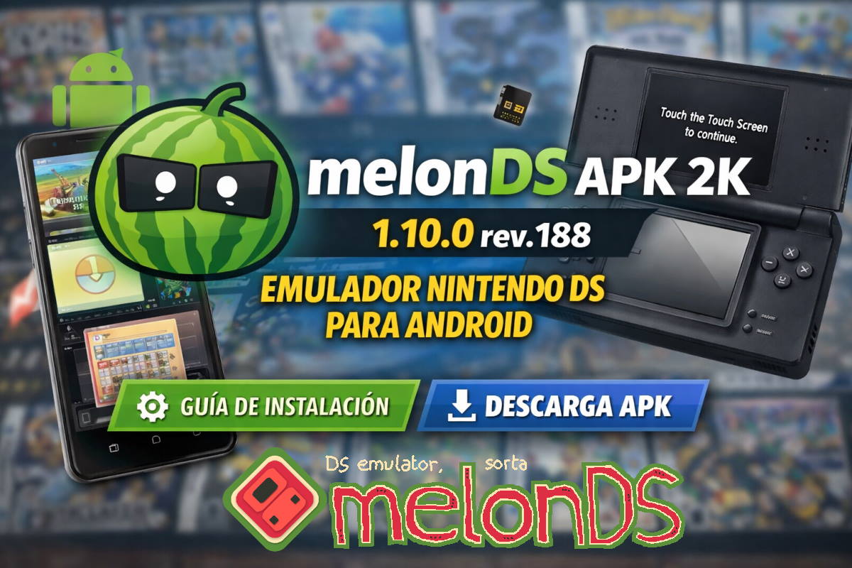 melonDS APK 2K Emulador de Nintendo 3DS
